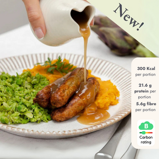 Free-range Chicken Sausage and Carrot Mash