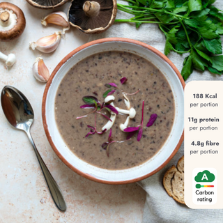 Vegan Mushroom and Blackbean Soup