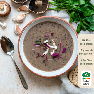 Vegan Mushroom and Blackbean Soup
